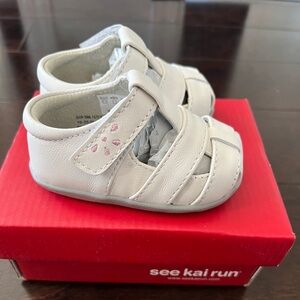 See Kai Run Brook III Sandal White Size 3M - New in box